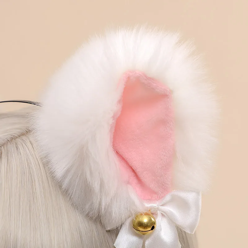 

Beautiful Cat Ears Cosplay Masquerade Halloween Cat Ear Party Costume Bow Tie Bell Headwear Headband Hair Accessories