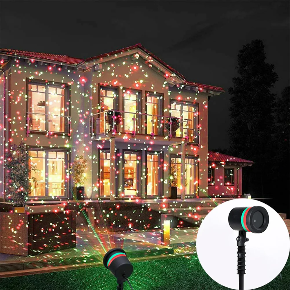

Christmas LED Laser Light Outdoor Led Projector Lights Colorful Rotating Starry Sky Light Garden Lawn Lamp Home Courtyard Decor