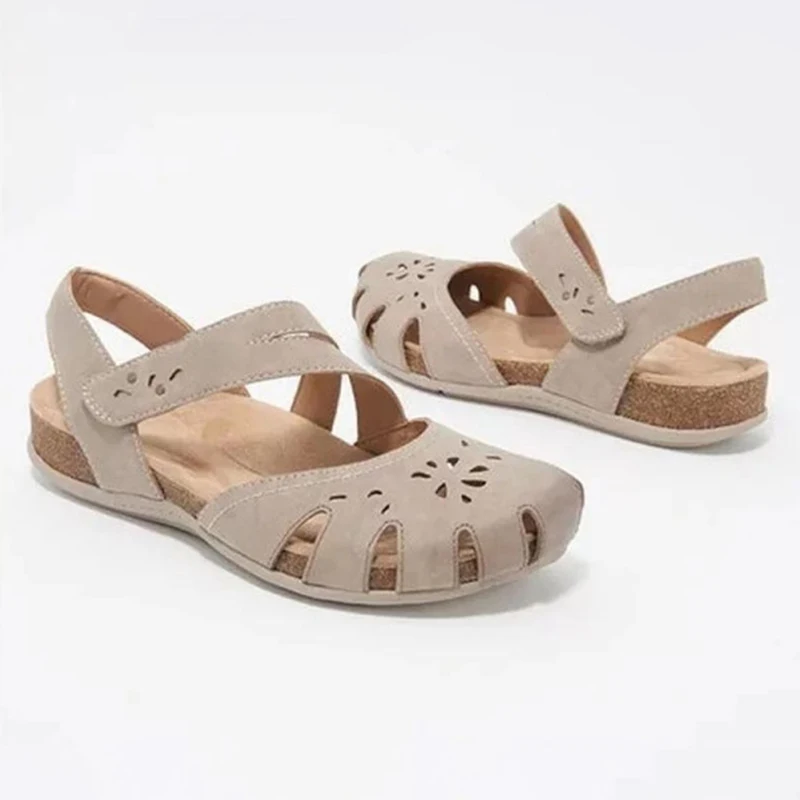 

Women's Sandals 2021 Sandals Women Summer New Fashion Solid Color All-match Comfortable Rubber PU Flat Shoes Female Shoes