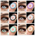 Цветные контактные линзы AMARA для косплея для макияжа глаз, серии Dream Girl, красота, контактные линзы, косметика для глаз, цветные линзы для глаз