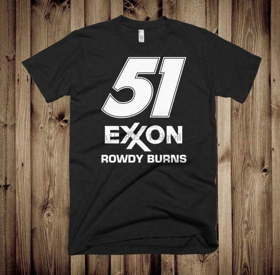 Новая ROWDY BURNS DAYS OF THUNDER #51 EXXON США Размер S M L XL 2XL 3XL футболка EN1| |