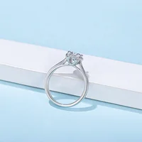 Celestial Radiance Moissanite Halo Ring 4