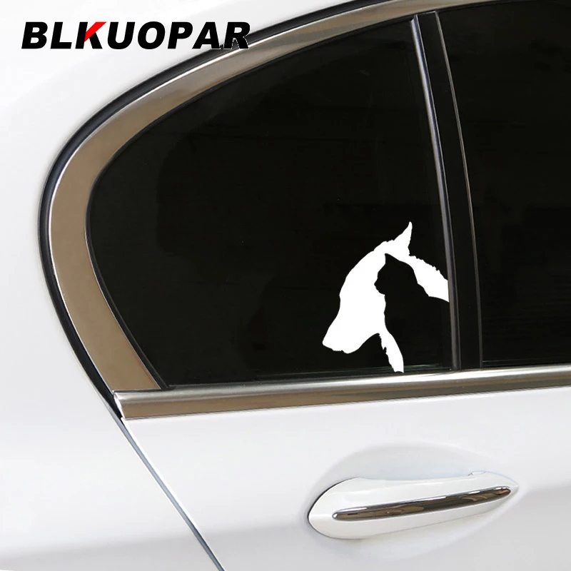 Наклейки на автомобиль с изображением кота и собаки BLKUOPAR солнцезащитные
