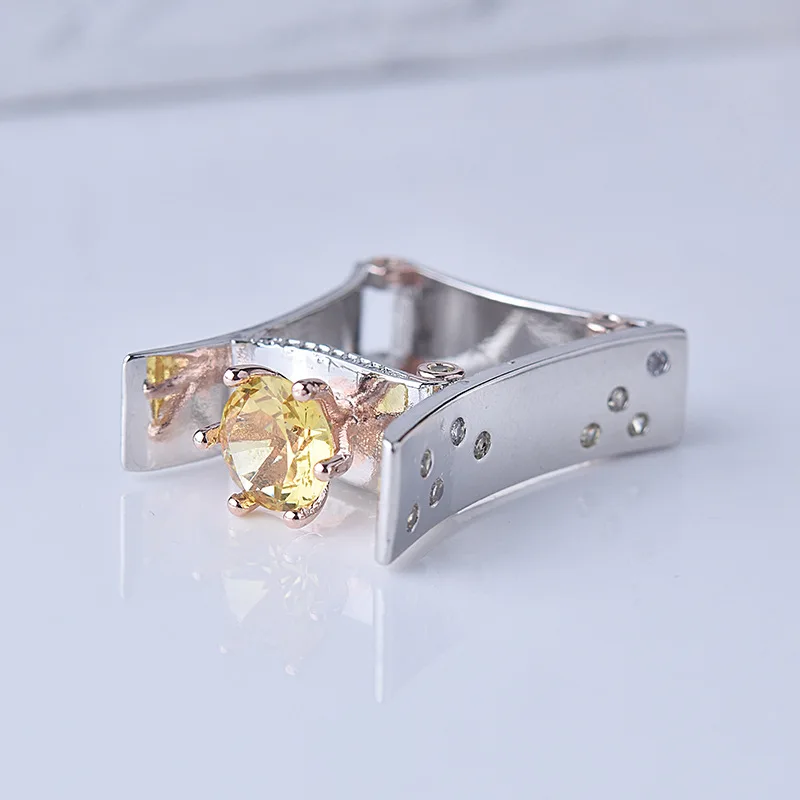 Женское кольцо на палец геометрическое золотое/серебряное 925 пробы|Кольца| |