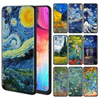 Черный чехол для Samsung Galaxy A50, A70, A10, A30, A20, A20e, M32, M51, M31s, A40, M30s, M11, M12, мягкий чехол с рисунками Ван Гога