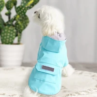 summer pet dog raincoat outdoor reflective puppy rain coat hoody waterproof jackets raincoat for dogs cats apparel clothes