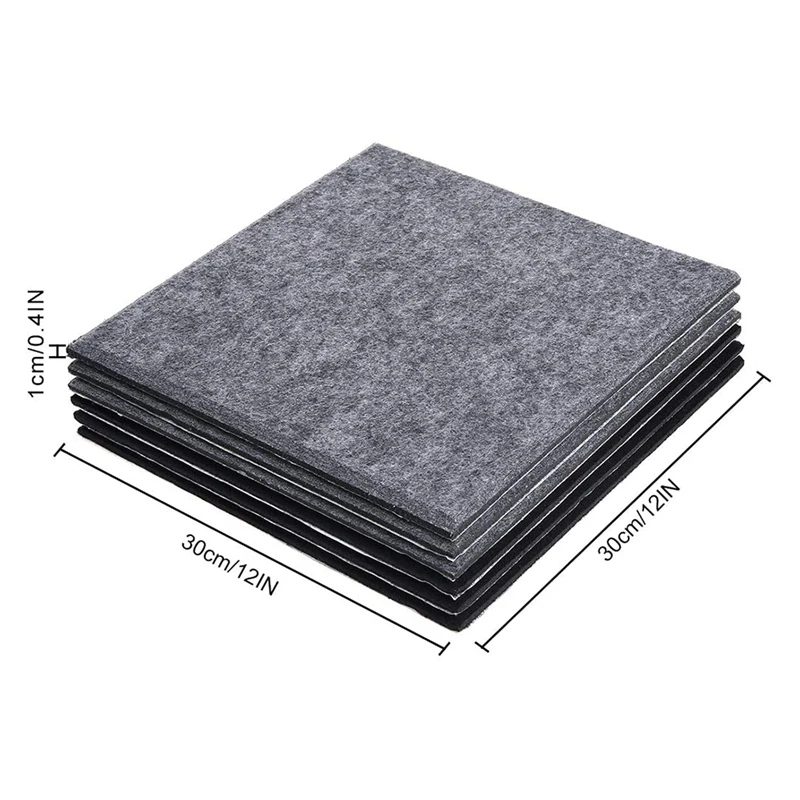 Promotion! 6 Pcs Sound-Absorbing Panels Sound Insulation Noise Shock-Absorbing Foam Acoustic Treatment for Recording Stud |