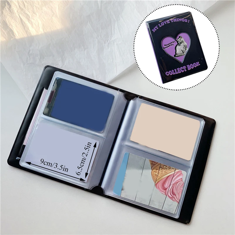 Маленький фотоальбом с 80 карманами чехол для хранения 3-дюймовых домашних