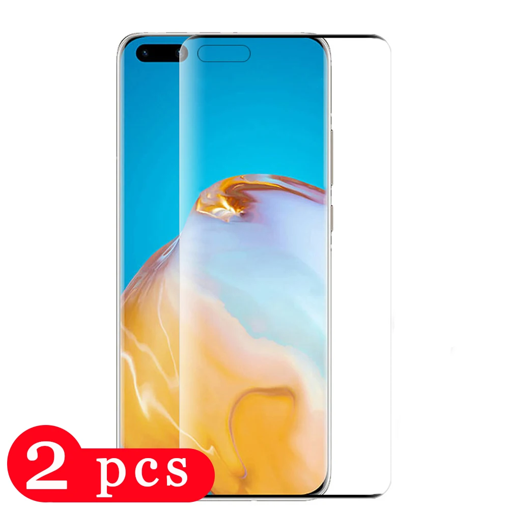 2 шт. 9H Защитная пленка для huawei P40 pro plus lite E закаленное стекло P30 P20 защита экрана