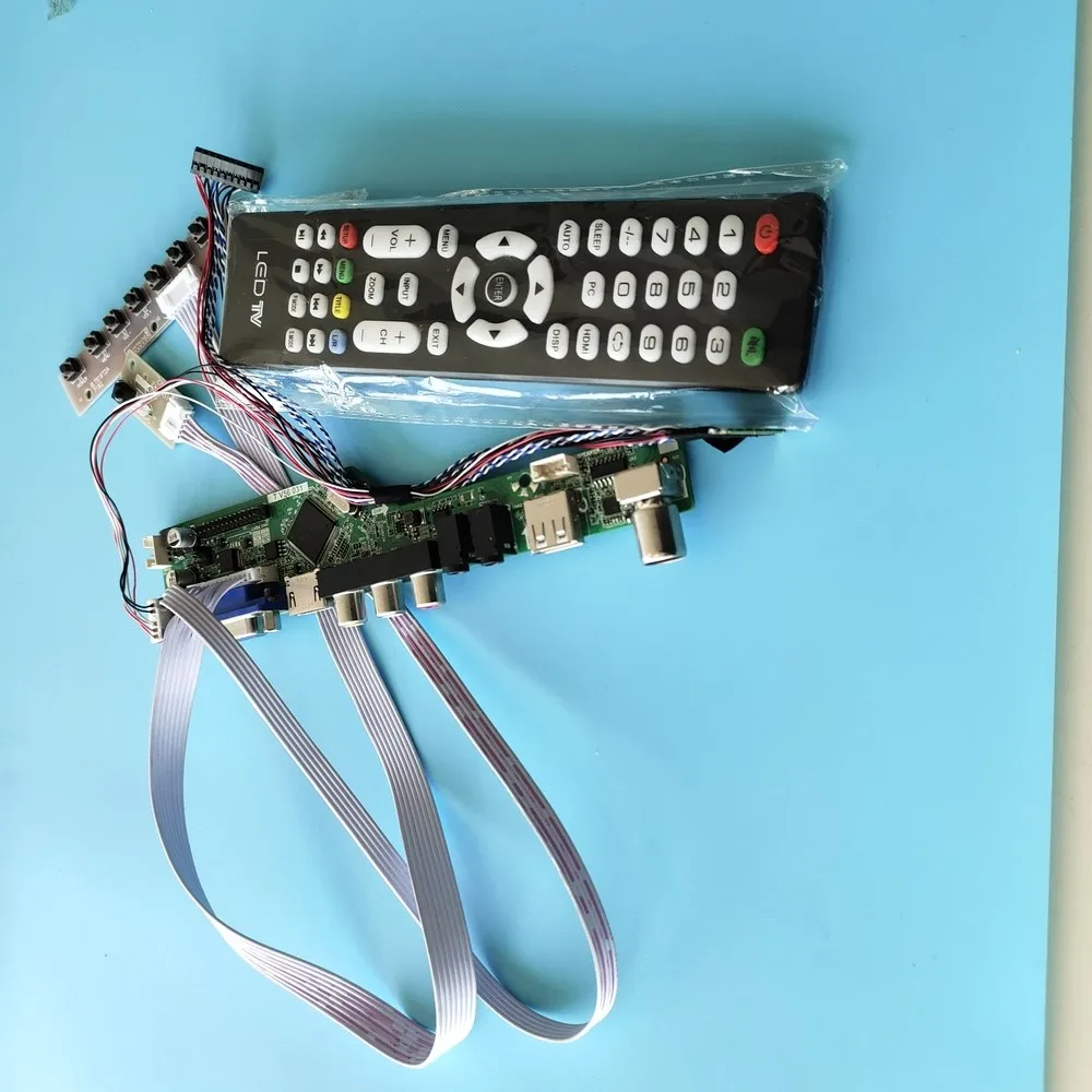 

Kit for LTN156AT24-L01/W01/P01/801 1366x768 40pin TV VGA AV Audio LCD Screen Remote HDMI LVDS Controller Board USB panel Display