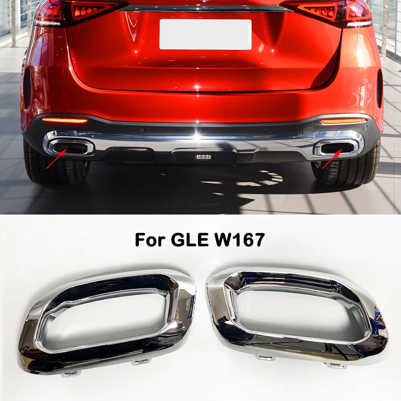 

Exhaust Pipe Cover Chromium Chrome Trim A1678856900 A1678857000 For Mercedes Benz GLE W167 C167 V167 Coupe GLE350 GLE450 GLE400