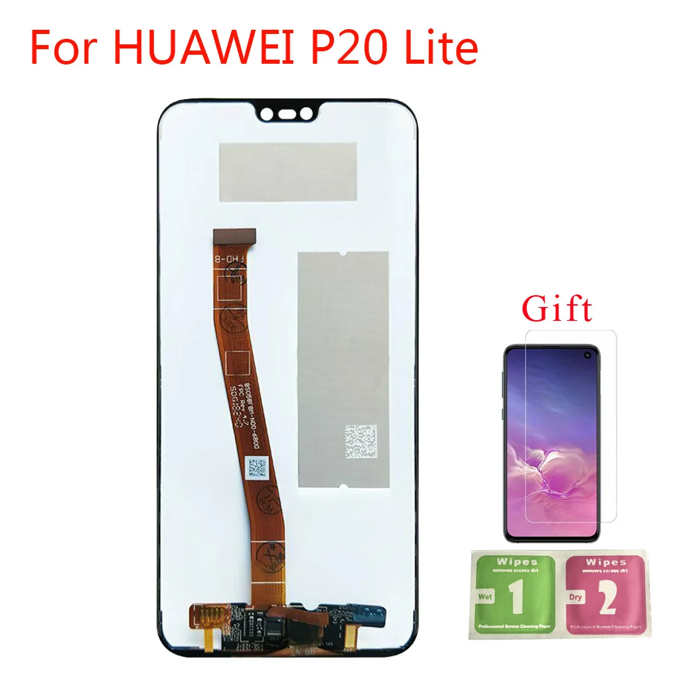 ЖК дисплей качества AAA для HUAWEI P20 Lite сенсорный экран с рамкой ANE LX1 Nova LX3 3e
