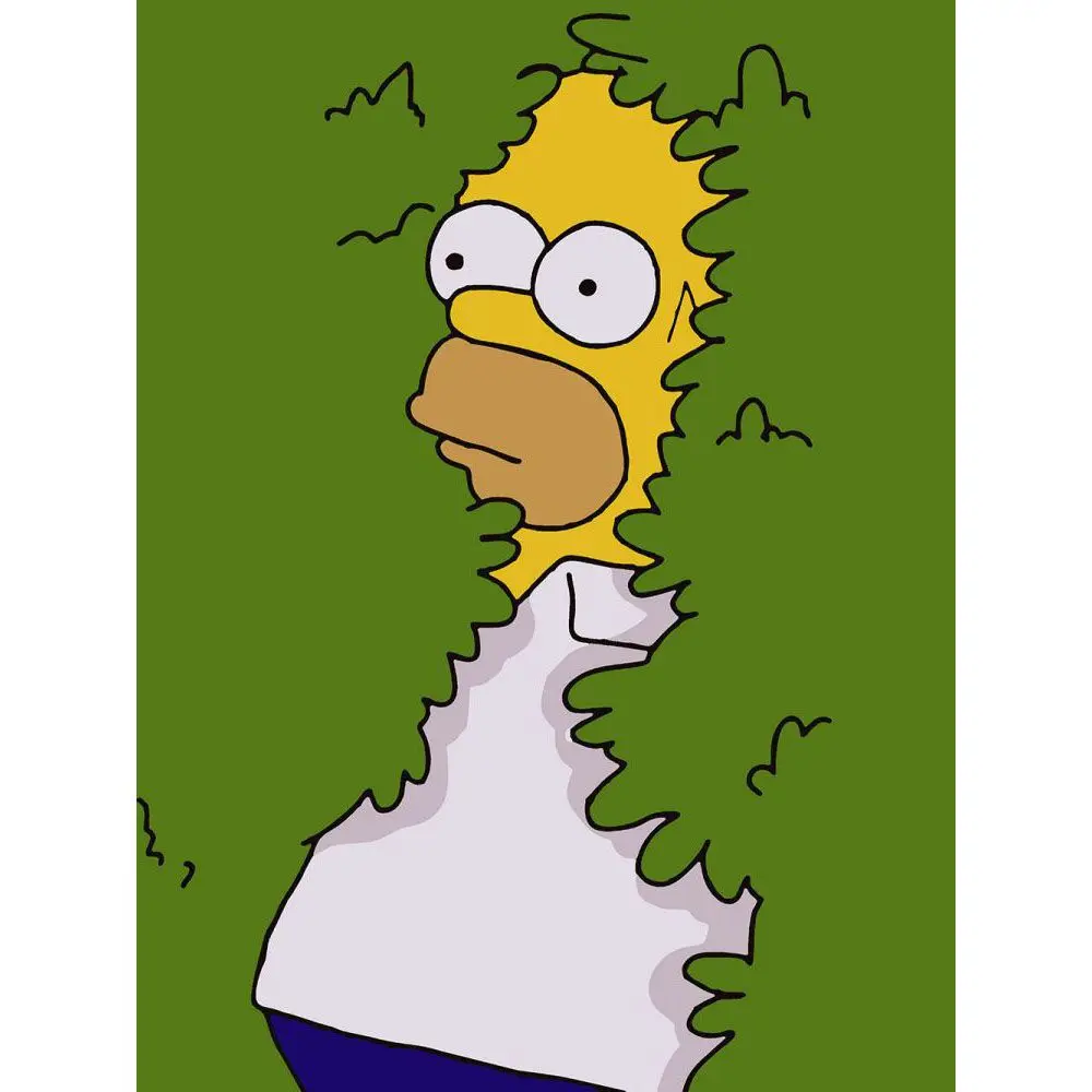 Гомер в кустах