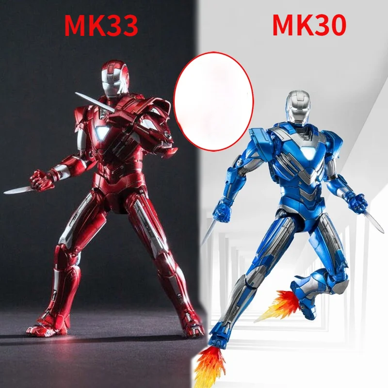 

Comicave 1:12 Superalloy Marvel Iron Man Mk30 Mk33 Movable and Luminous Figure Doll Collection Hobby