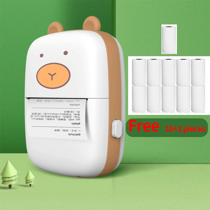 Портативный мини Беспроводной Термальность фото бумажный рулон для принтера