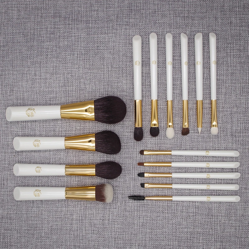Набор профессиональных кистей для макияжа ручной работы 15 шт. кисти лица пудры
