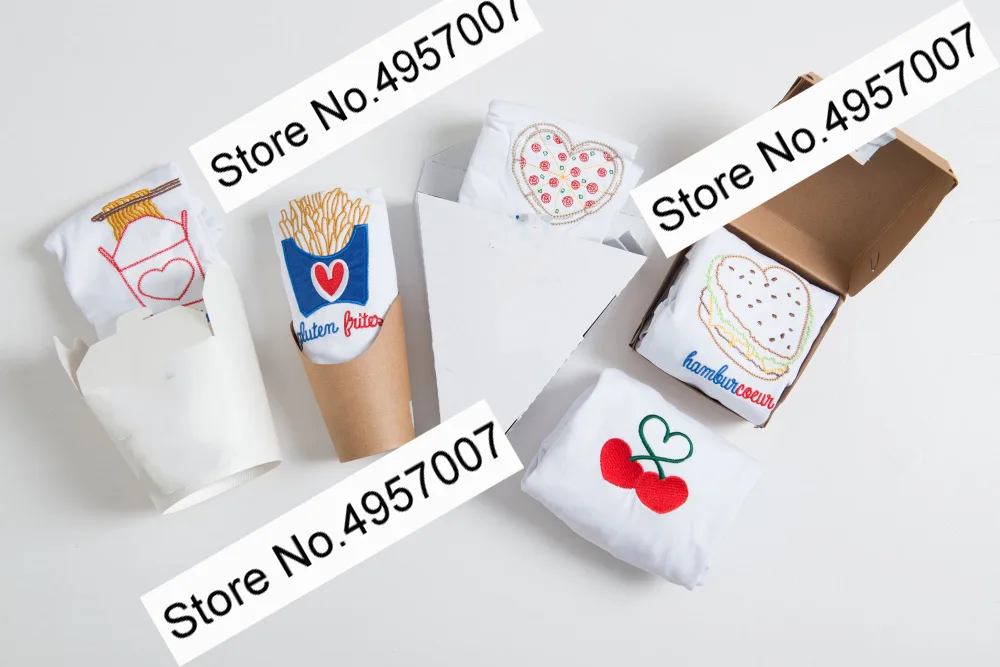 Elfbop Симпатичная хлопковая Футболка с вышивкой-2020 белые милые женские футболки