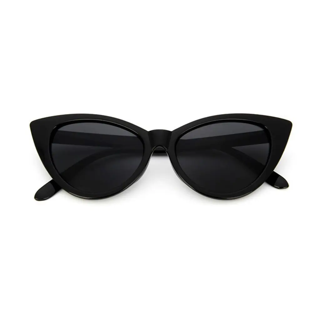 

Retro Thick Frame Cat Eye Sunglasses Women Ladies Fashion Brand Designer Mirror Lens Cateye Sun Glasses For Female Uv Protection