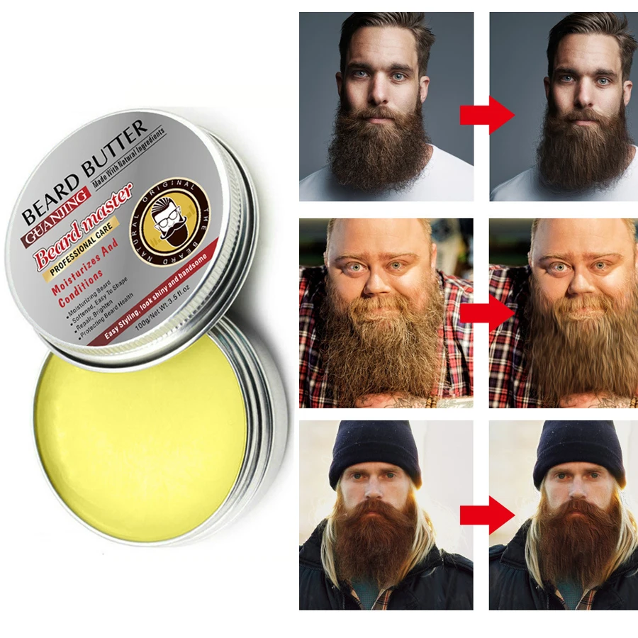 

Big 60ml Natural Beard Conditioner Beard Balm For Beard Growth And Organic Moustache Wax For Beard Smooth Styling