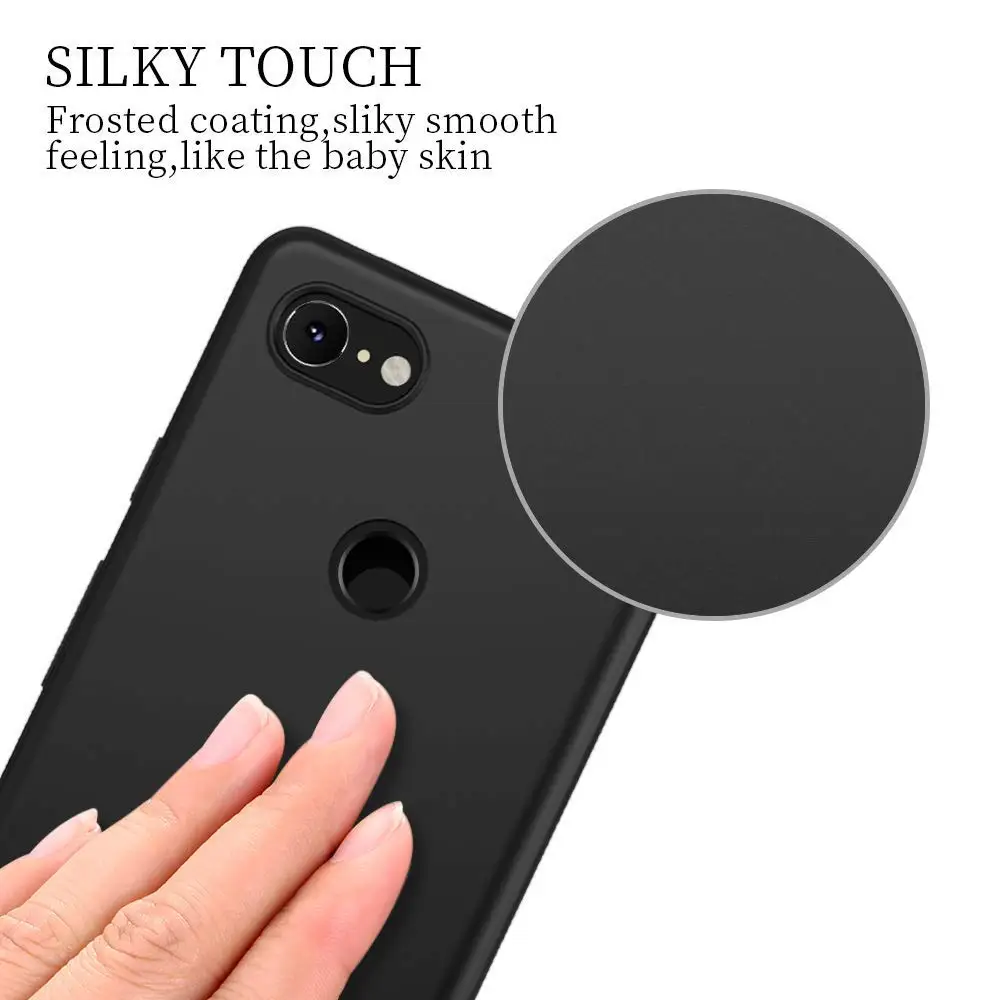 Case For Google Pixel 3 3a XL Lite Simple Slim Matte Soft Silicone Back Cover 3XL 3AXL 2019 Phone Cases |