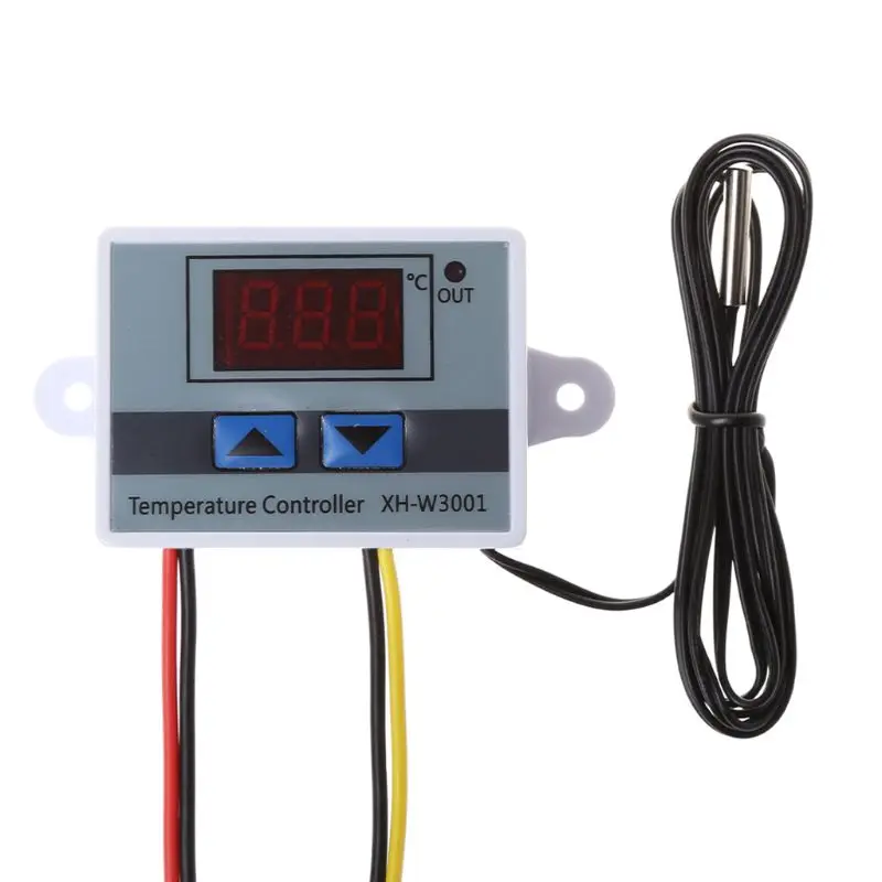 

220V LED Digital Temperature Controller 10A Thermostat Control Switch Probe New