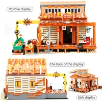 2119pcs City Creator Friends House Shipyard Building Block Ideas Movie Series Friends Boat Repair Shop House Brick Toys For Kids