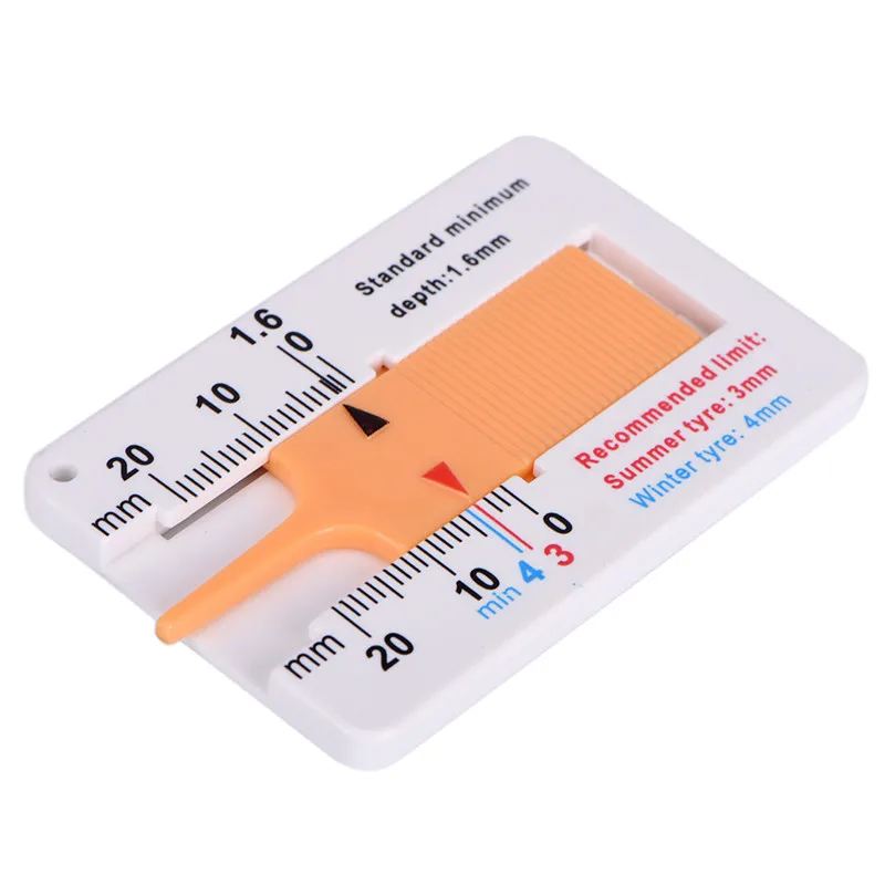 

1Pcs Car Motorcycle Caravan Trailer Wheel Measure Tyre Tread Depth Gauge Caliper Wholesale