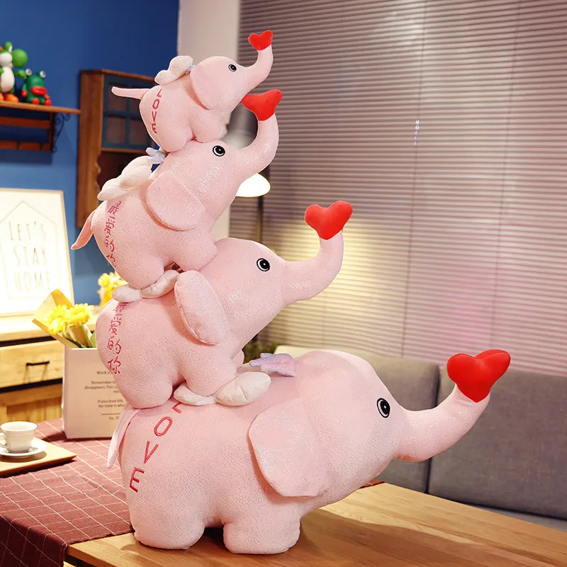 Большая плюшевая игрушка-слон, Подушка-Слон, набивное животное, игрушка-слон, детская подушка для сна, куклы, подарок для детей на день рожде...