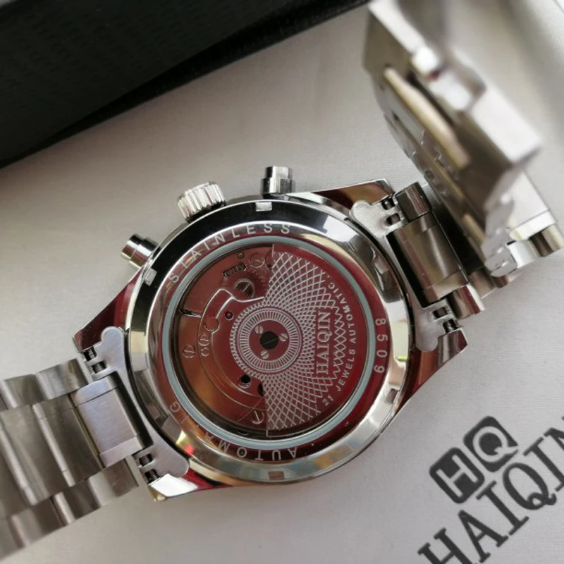 

Men Watch HAIQIN luxury automatic mechanical classic business watch men Tourbillon waterproof male wristwatch Relogio Masculino