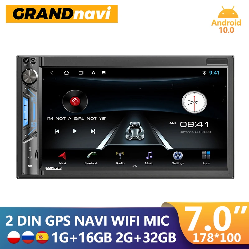 

Автомагнитола GRANDnavi, Android, 2din, IPS экран, Авторадио, плеер, 2 Din, GPS-навигация, Wi-Fi, Bluetooth, для VW, Toyota, Nissan, Hyundai