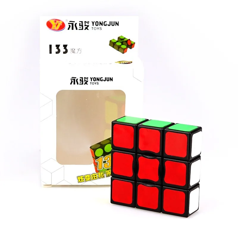 Головоломка Yongjun 133 Cubo Magic 1x3x3 головоломка без наклеек шесть цветов твист 3x3x1
