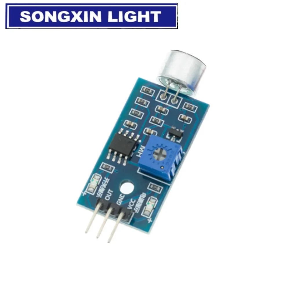 10 шт. 3pin модуль датчика голосового обнаружения умный автомобиль робот Вертолет