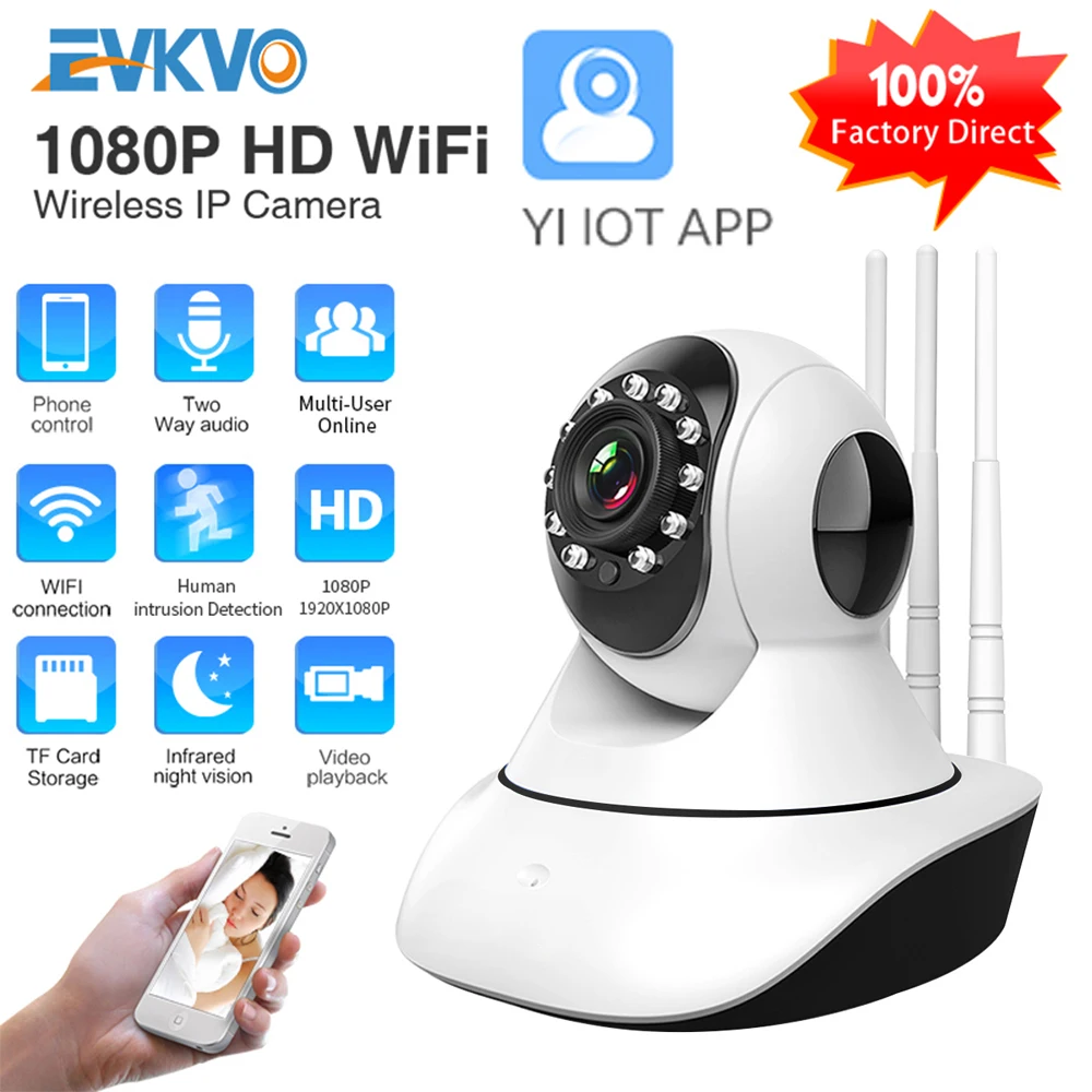 1080P IP Камера wi fi домашняя камера CCTV POE PTZ Беспроводной 2MP домашнего видеонаблюдения