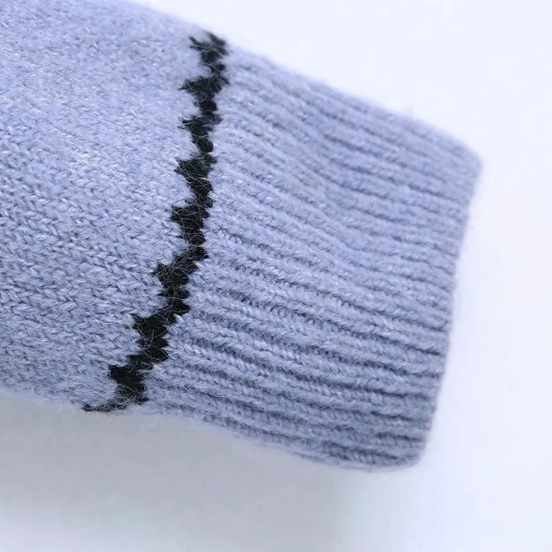 

Autumn Women Flower Embroidery Knitting Sweater Female O Neck Long Sleeve Pullover Casual Lady Loose Tops SW1086