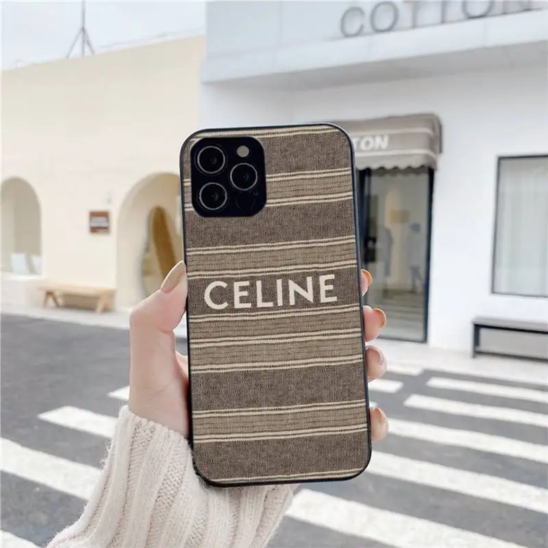 

Phone Case For Iphone 6 6s 7 8 Plus XR X XS XSmax 11 12 Pro Mini Max Soft Cover French Brand Design C-CelinEies