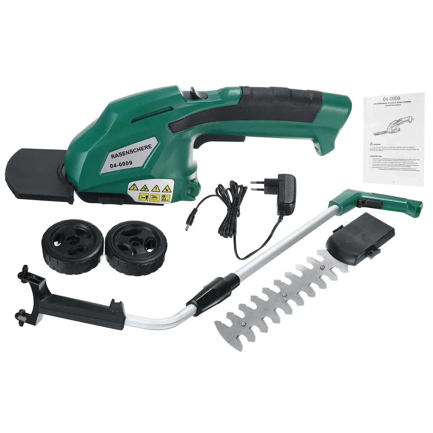 

3 in 1 7.2V Cordless Electric Trimmer Fence Scissors Weeder Pruning Shears Rechargeable Hedge Trimmer Gardening Tools