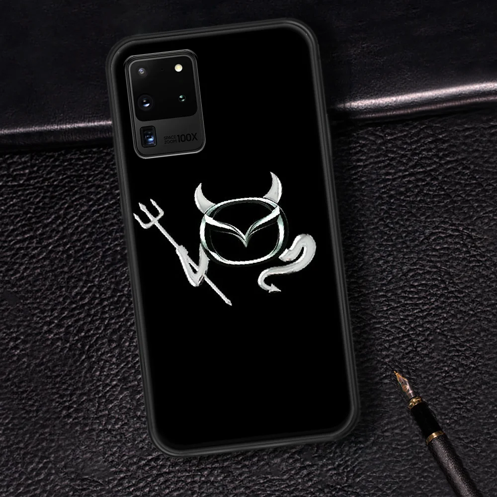 

Sports Car Mazda Logo Phone Case Cover Hull For Samsung Galaxy S 6 7 8 9 10 e 20 Edge Note 8 9 10 Plus black Bumper Fashion