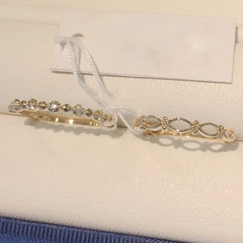 Женское Винтажное кольцо с кристаллами золотистого цвета|Кольца| |