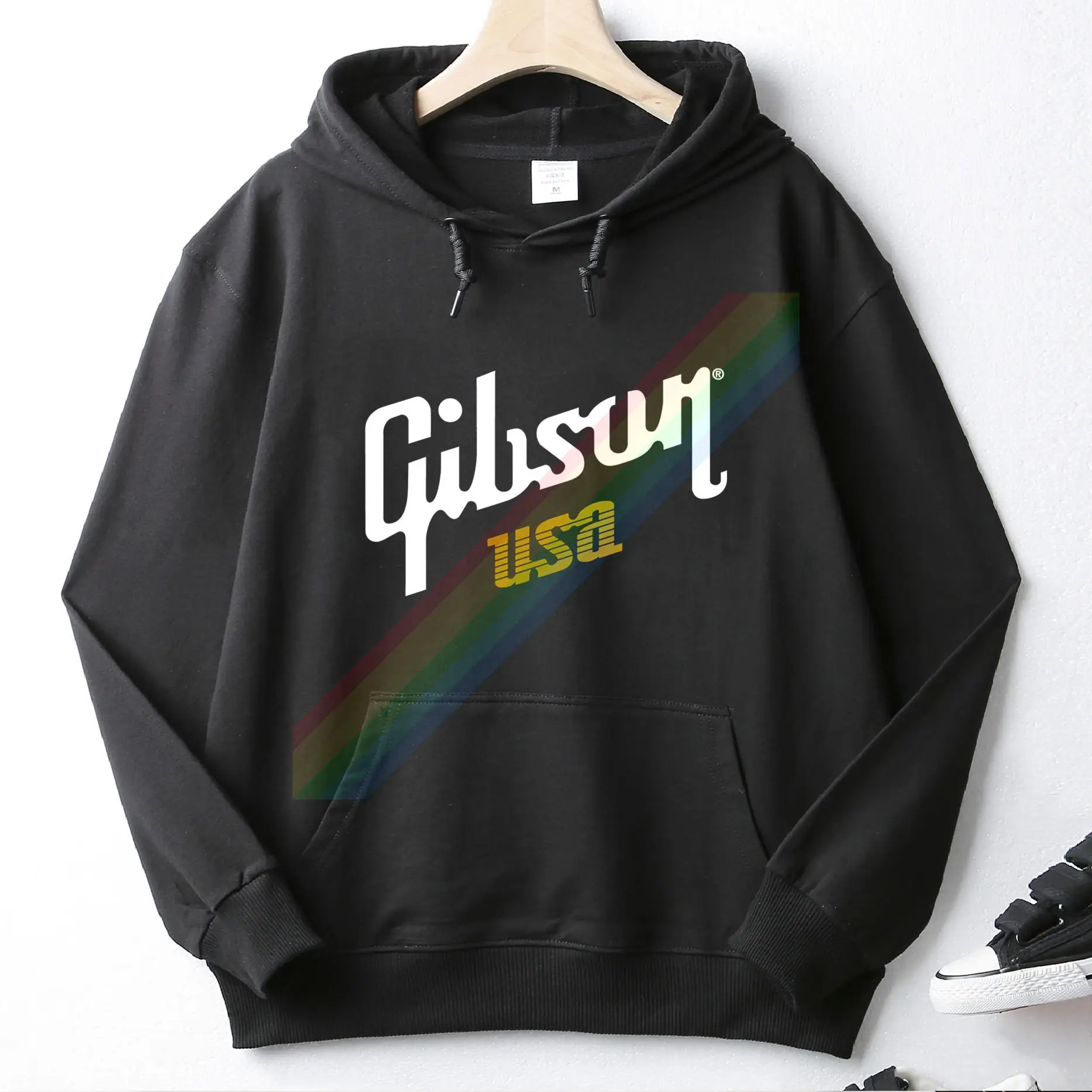 Коллекция 2021 года Модный логотип Gibson уникальный дизайн на заказ толстовка с