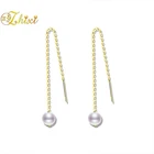 Женские серьги из 18-каратного золота, 8-99-10 мм