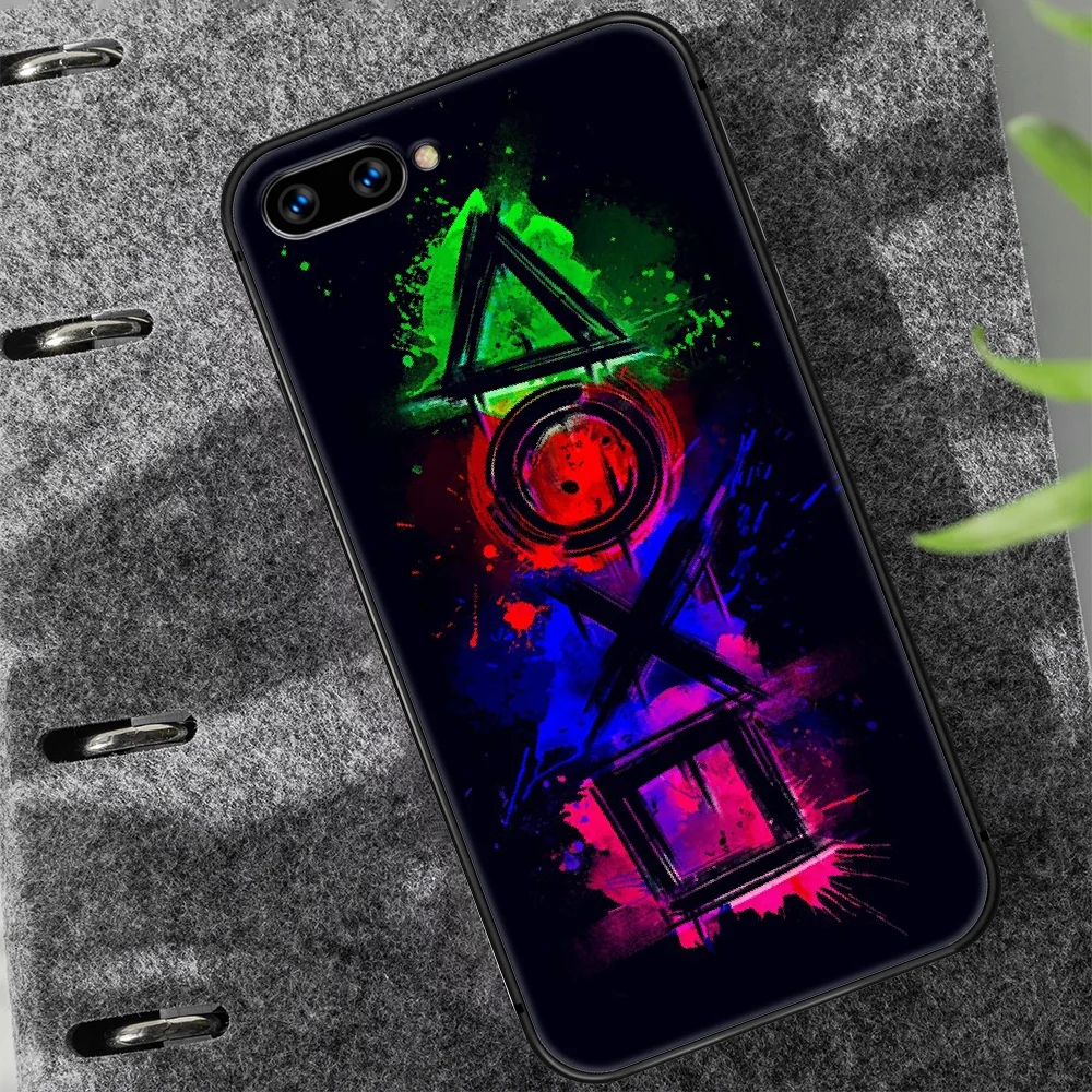 

PlayStation ps Phone Case Cover Hull For HUAWEI honor 7a 8 8s 8a 8x 9 9x 10 20 i Lite Pro black Etui Trend Coque Soft Bumper