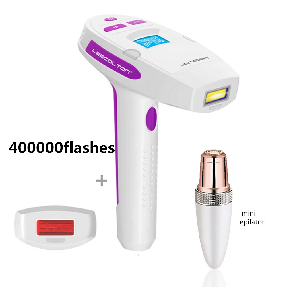 400000withgift Lescolton IPL эпиляция 2 в 1 постоянный лазерный эпилятор T006i лазерная эпиляция для бритья депилятор женское тело бикини депилятор - Цвет: 400000withgift