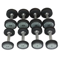 factory direct supply household 2 5kg 50kg kettlebell can be customized weight rubberized round head fitness equipment dumbbell