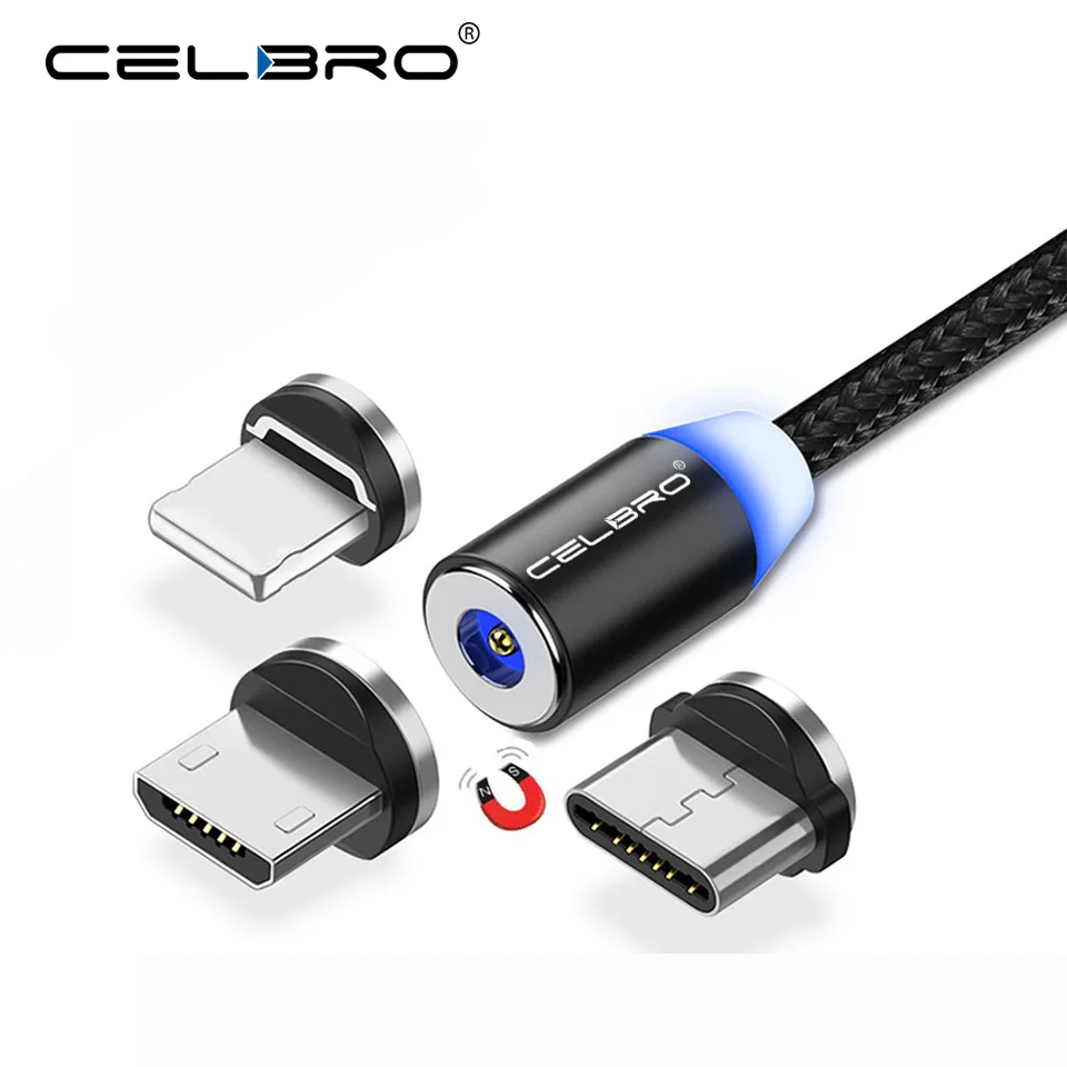 Магнитный кабель Micro USB Type C магнитный соединитель для зарядки мобильного