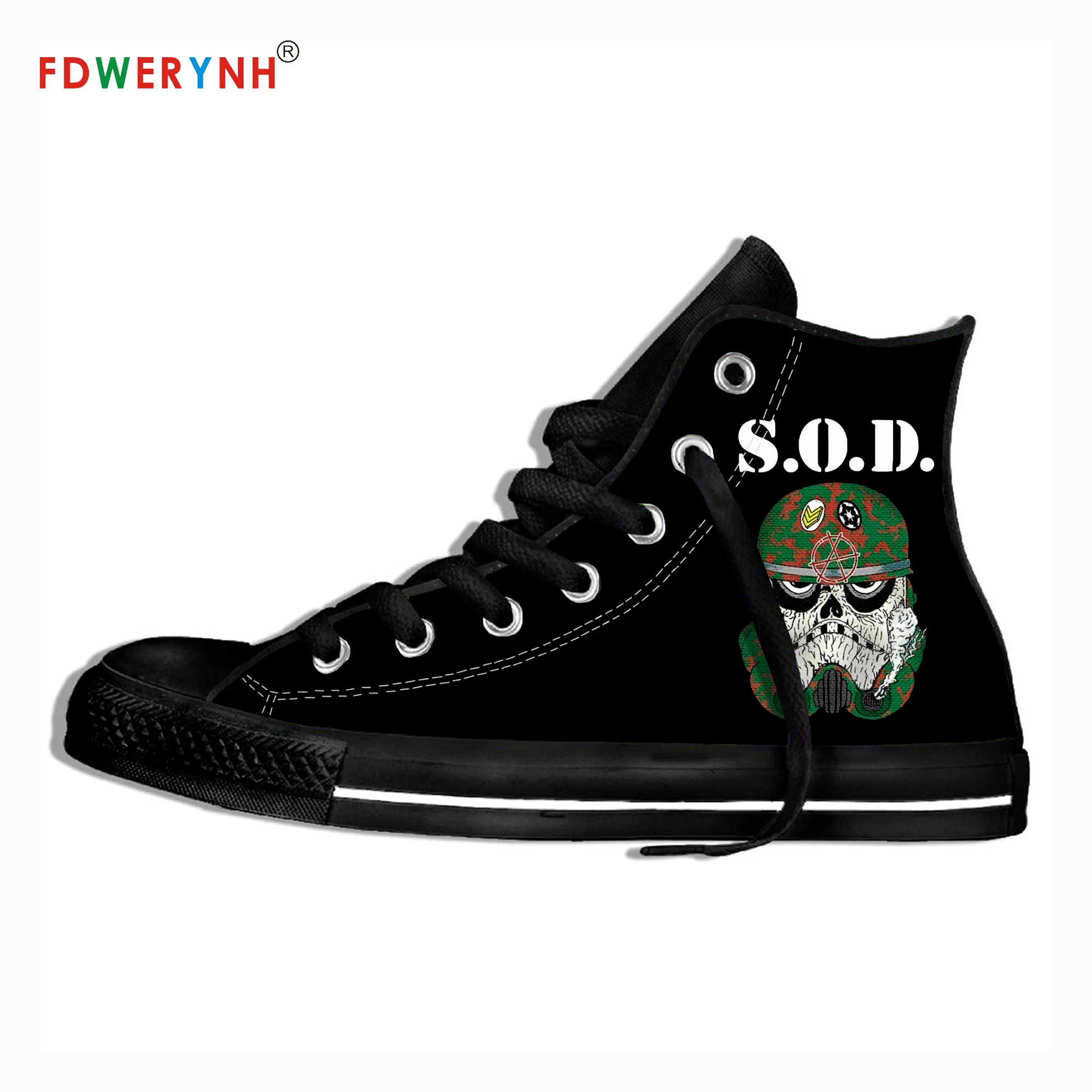 

Stormtroopers of Death Music Fans Heavy Metal Band Logo Personalized Shoes Light Breathable Casual Men Walking Shoes