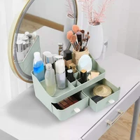 hot desktop cosmetic storage case makeup organizer vanity box multifunctional collection display with drawer space saving