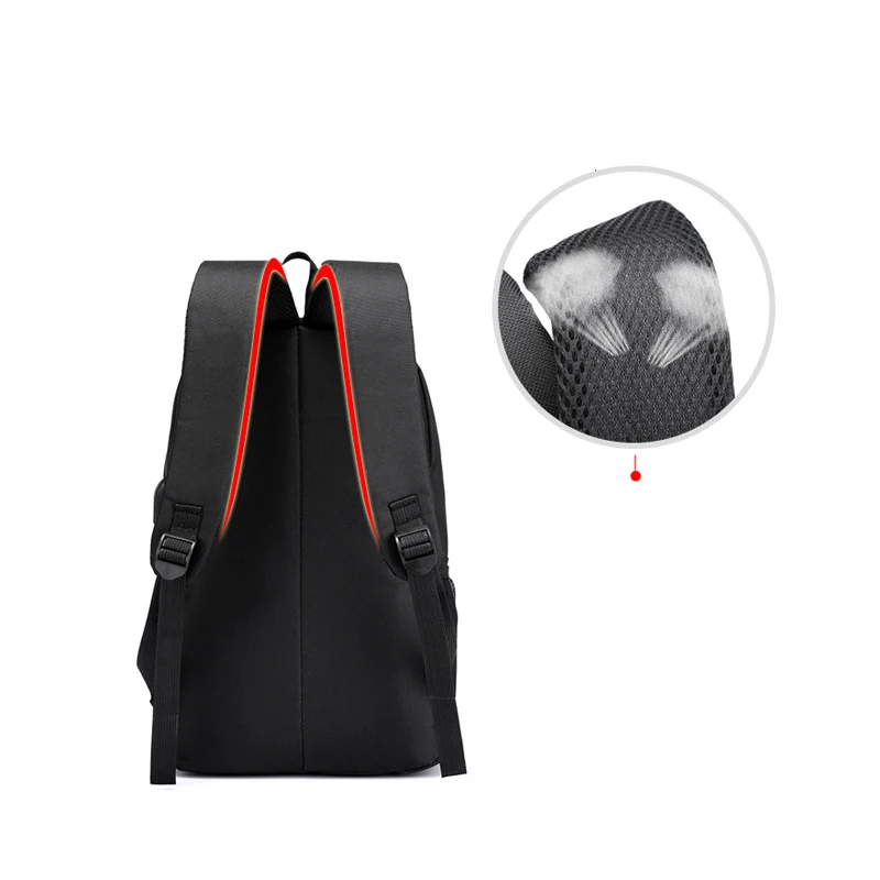 Thunder Backpack USB Anti-theft Women Bagpack Mochila Teenagers Schoolbags Canvas Student Backpack For Boy Girl Children bag