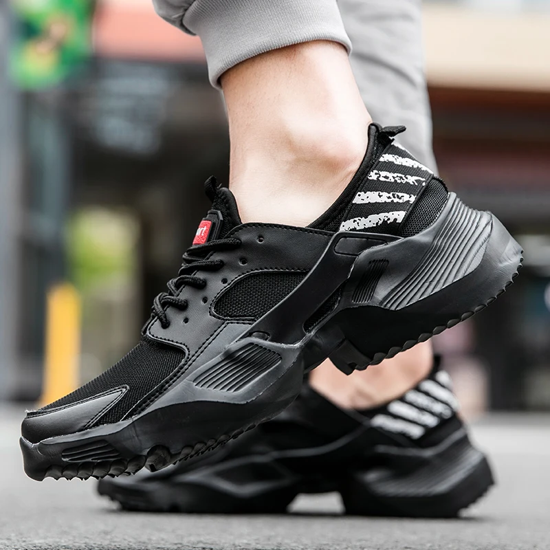 TULUO/Классические Легкие кроссовки для бега мужские брендовые на бретелях Мужские