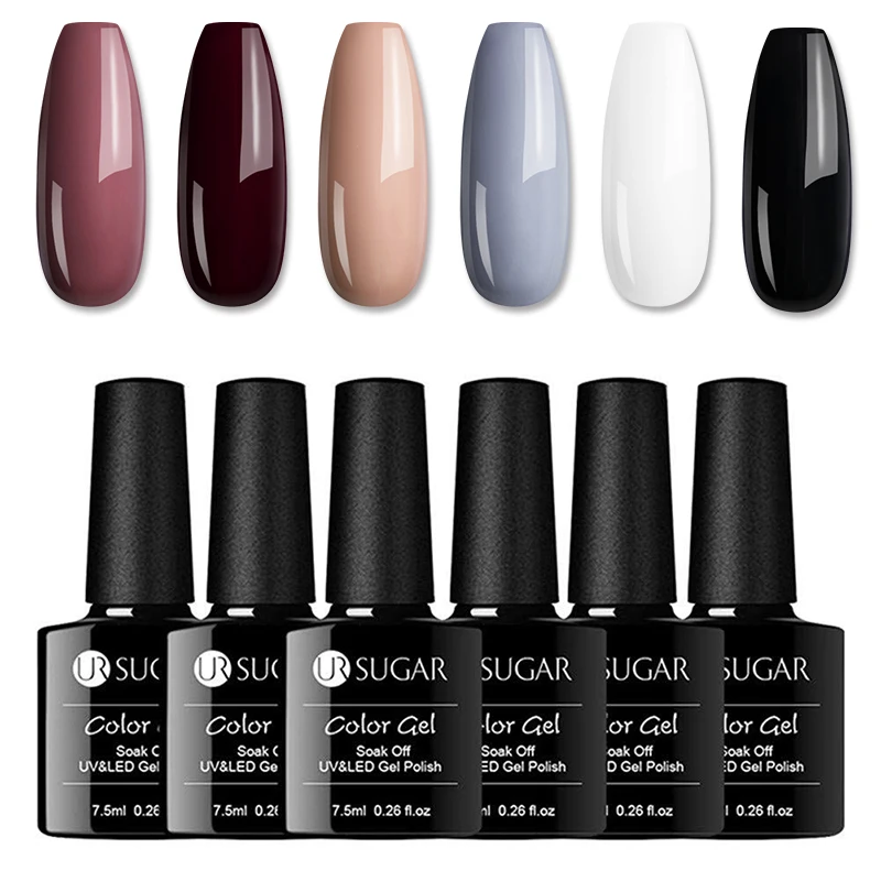 Набор гель-лаков для ногтей UR SUGAR набор дизайна 120 цветов 8/16 шт./лот | Красота и