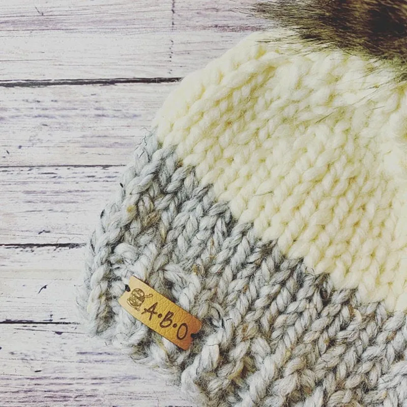 40 шт. бирки ручной работы для вязания крючком одежды на заказ кожаные вязальные DIY